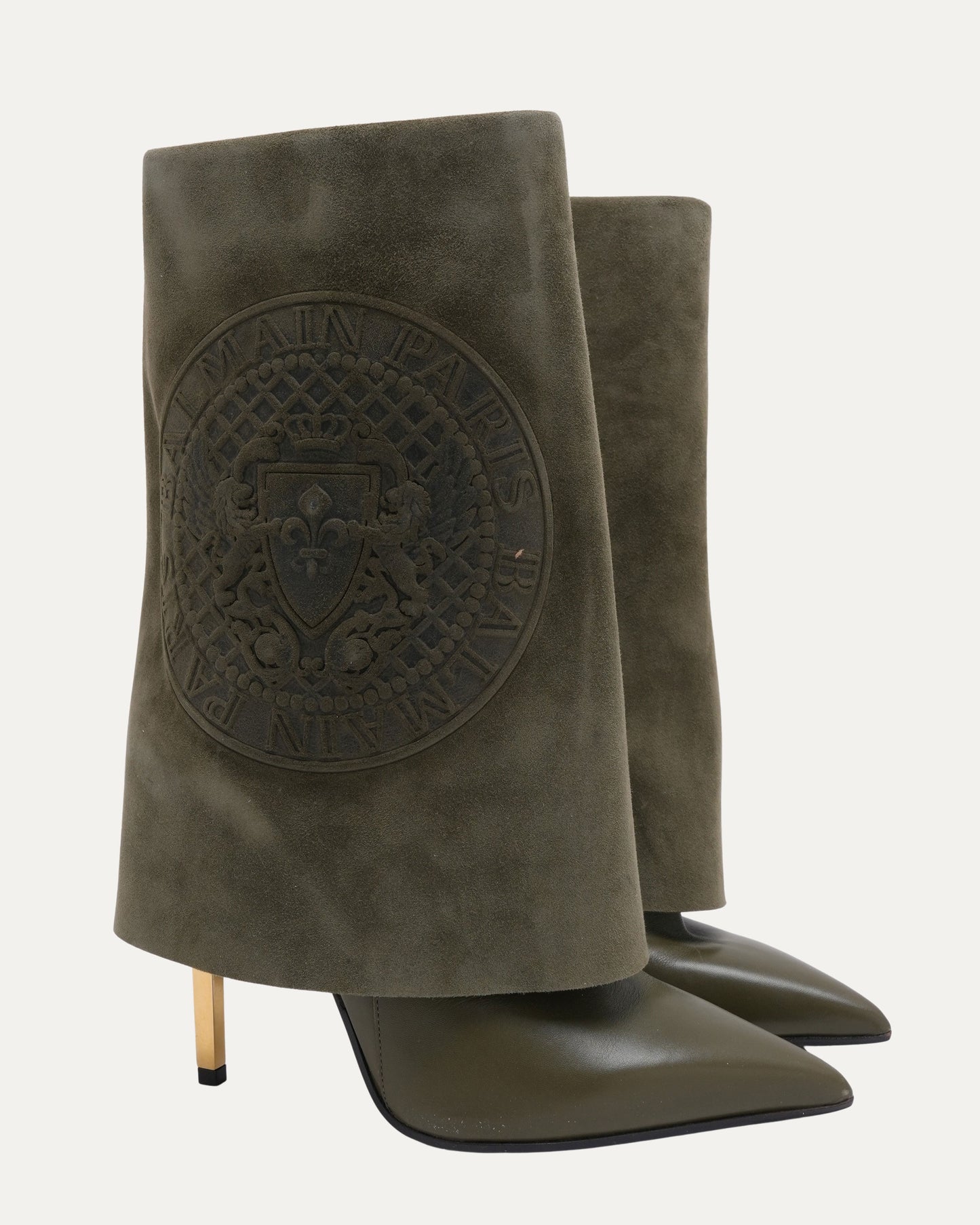 Suede Rolled Over Boots