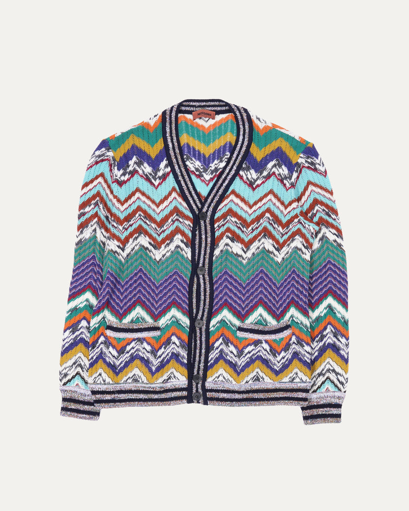 Chevron Knit Cardigan