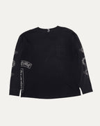 Vintage Tattoo Print Multi Motif Long Sleeve T-Shirt