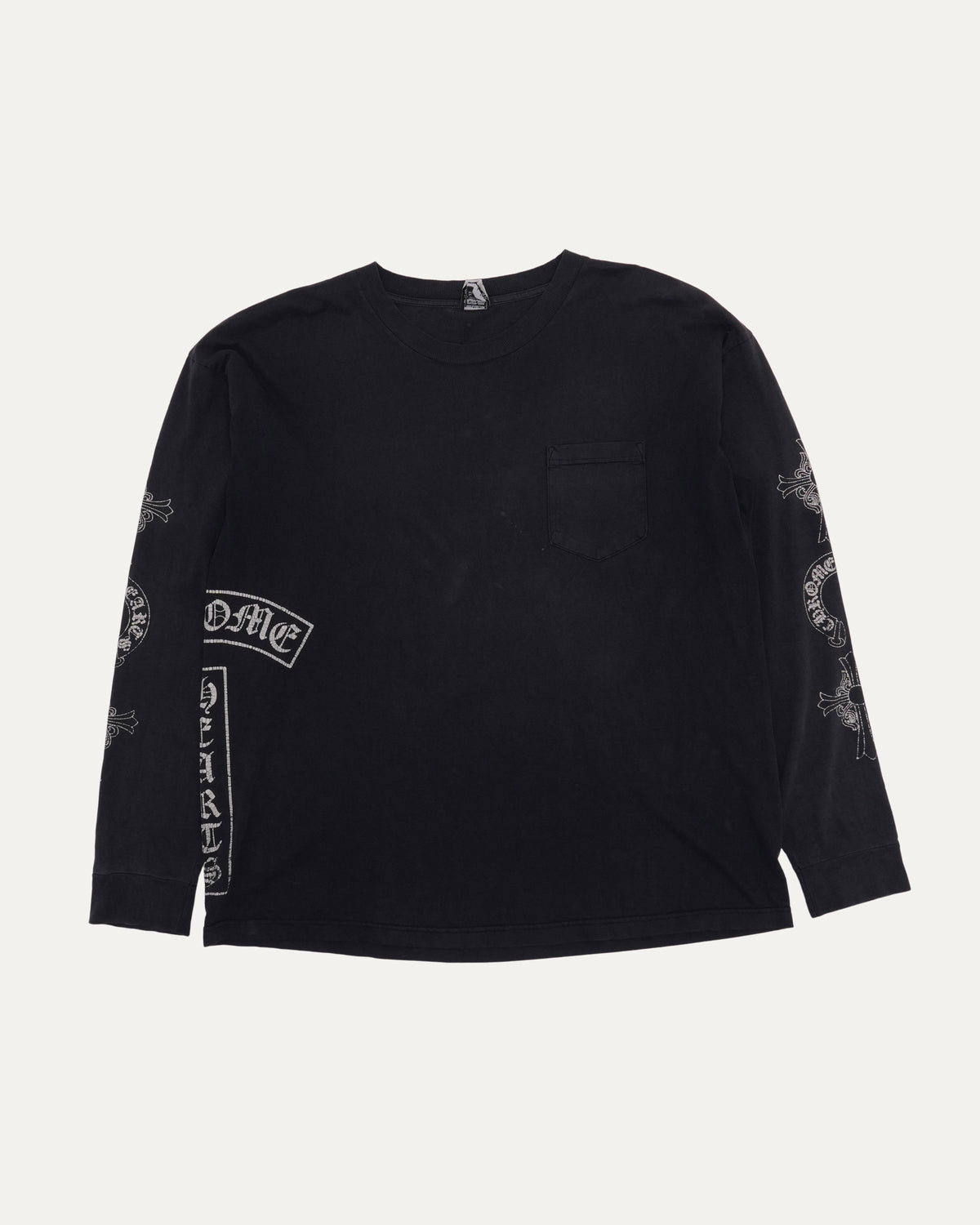 Vintage Tattoo Print Multi Motif Long Sleeve T-Shirt