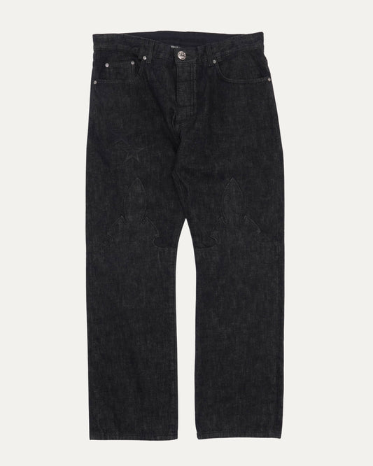 Star Patch Fleur Knee Jeans