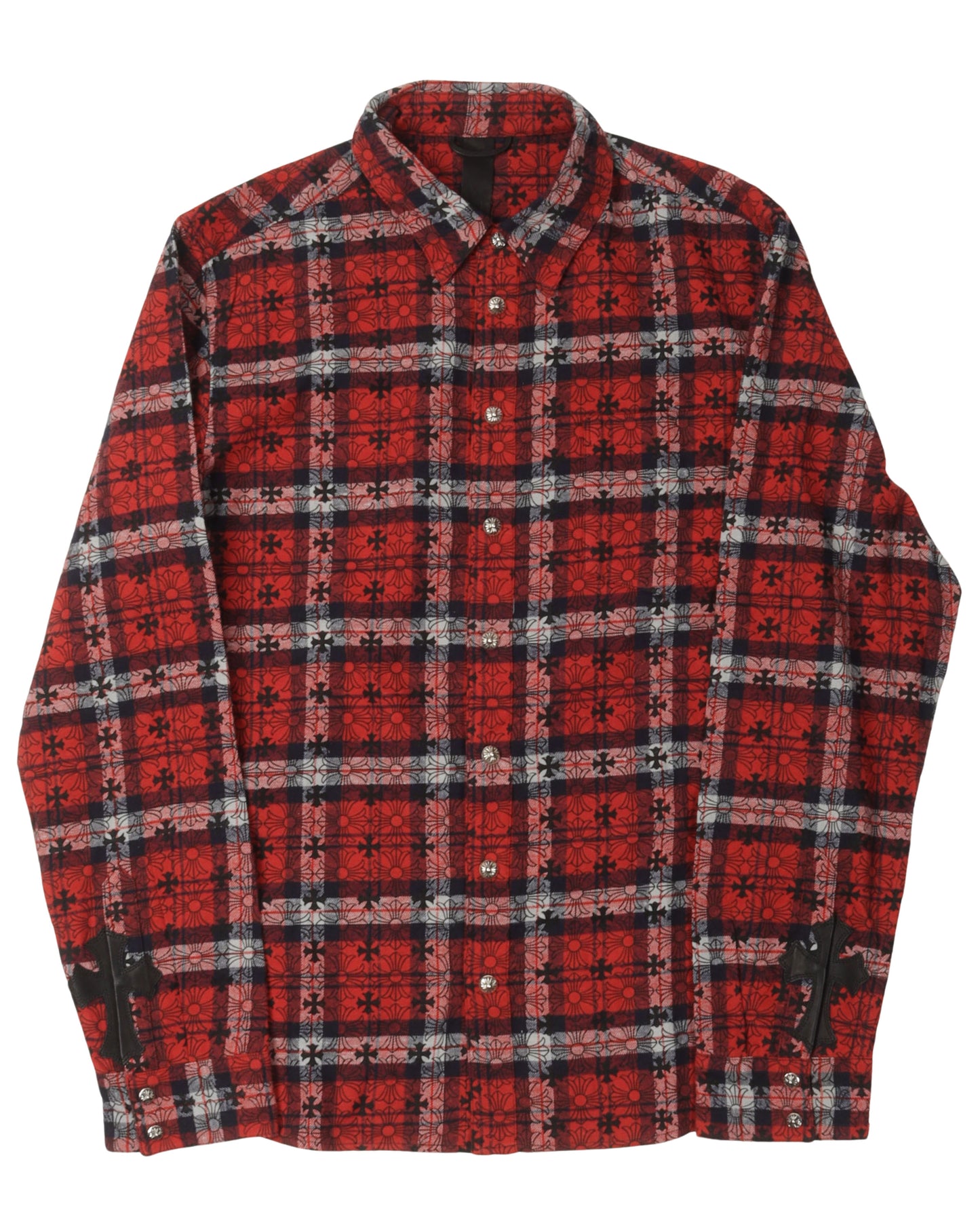 Cross Patch Cotton Flannel Shirt