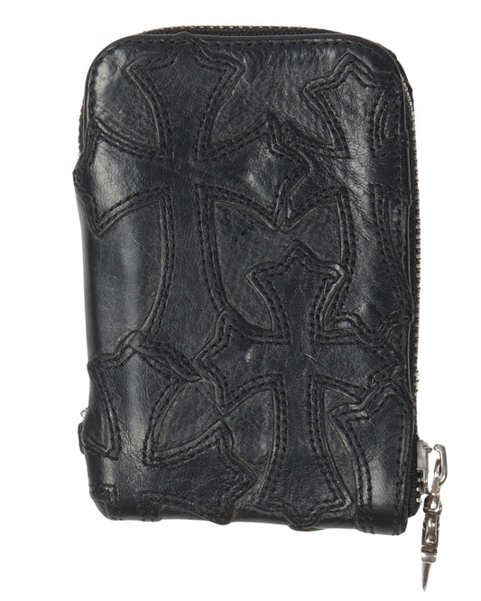 Cross Patch Zip Wallet