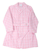 Plaid Gingham Trench Coat