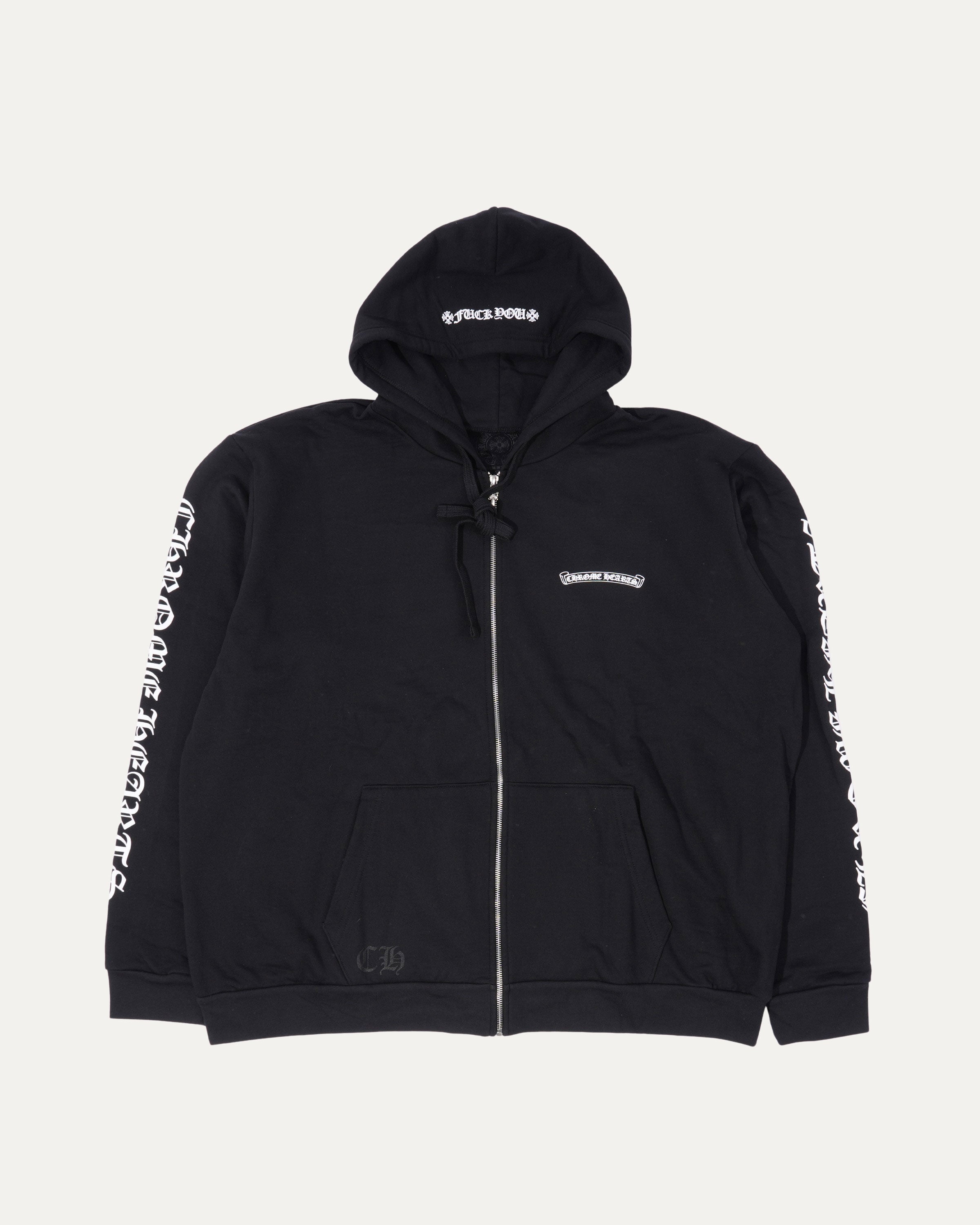 Scroll Logo Zip Up Hoodie