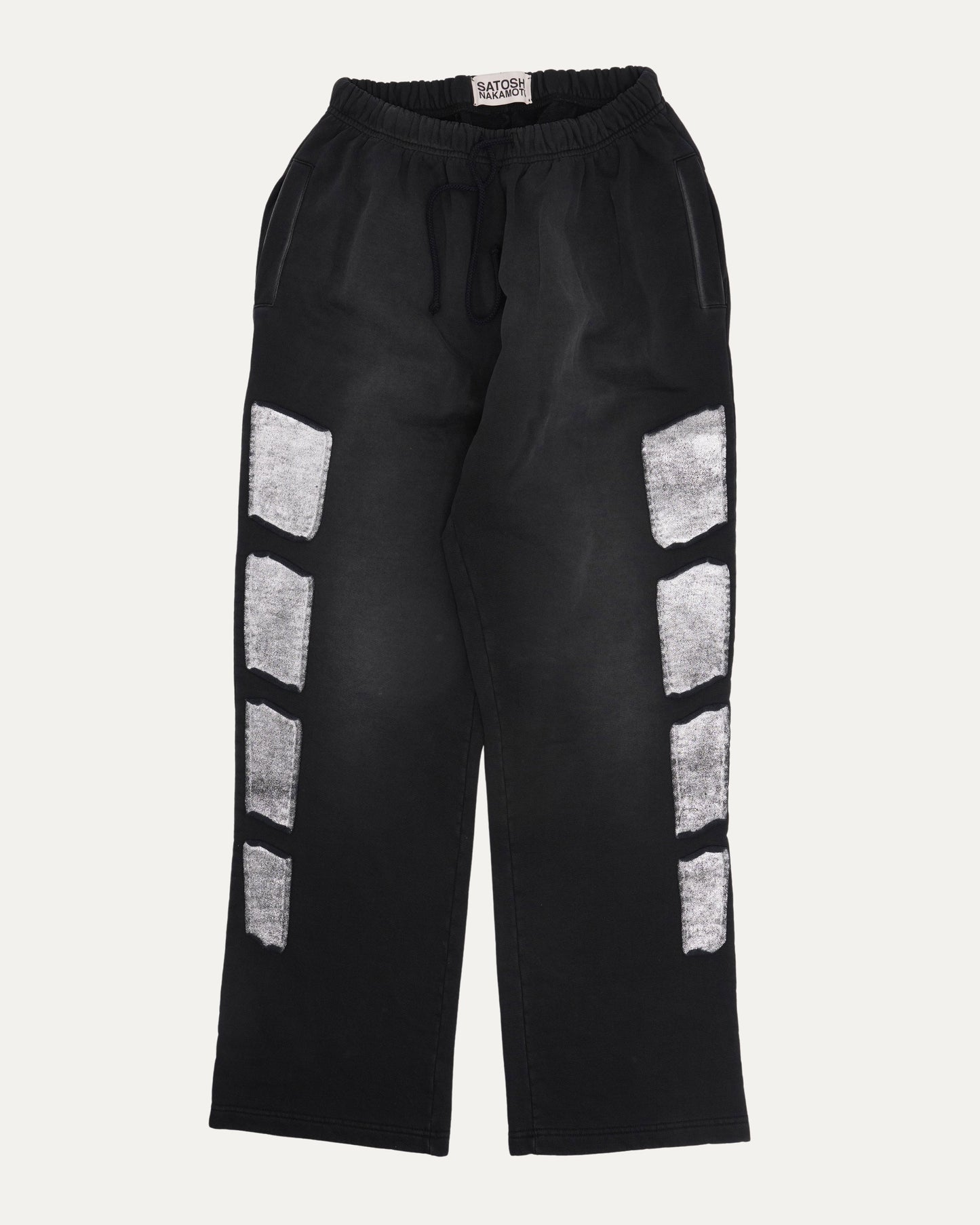 Silver Panel Flared Sweatpants