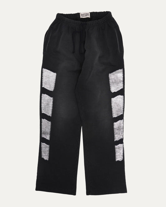 Silver Panel Flared Sweatpants