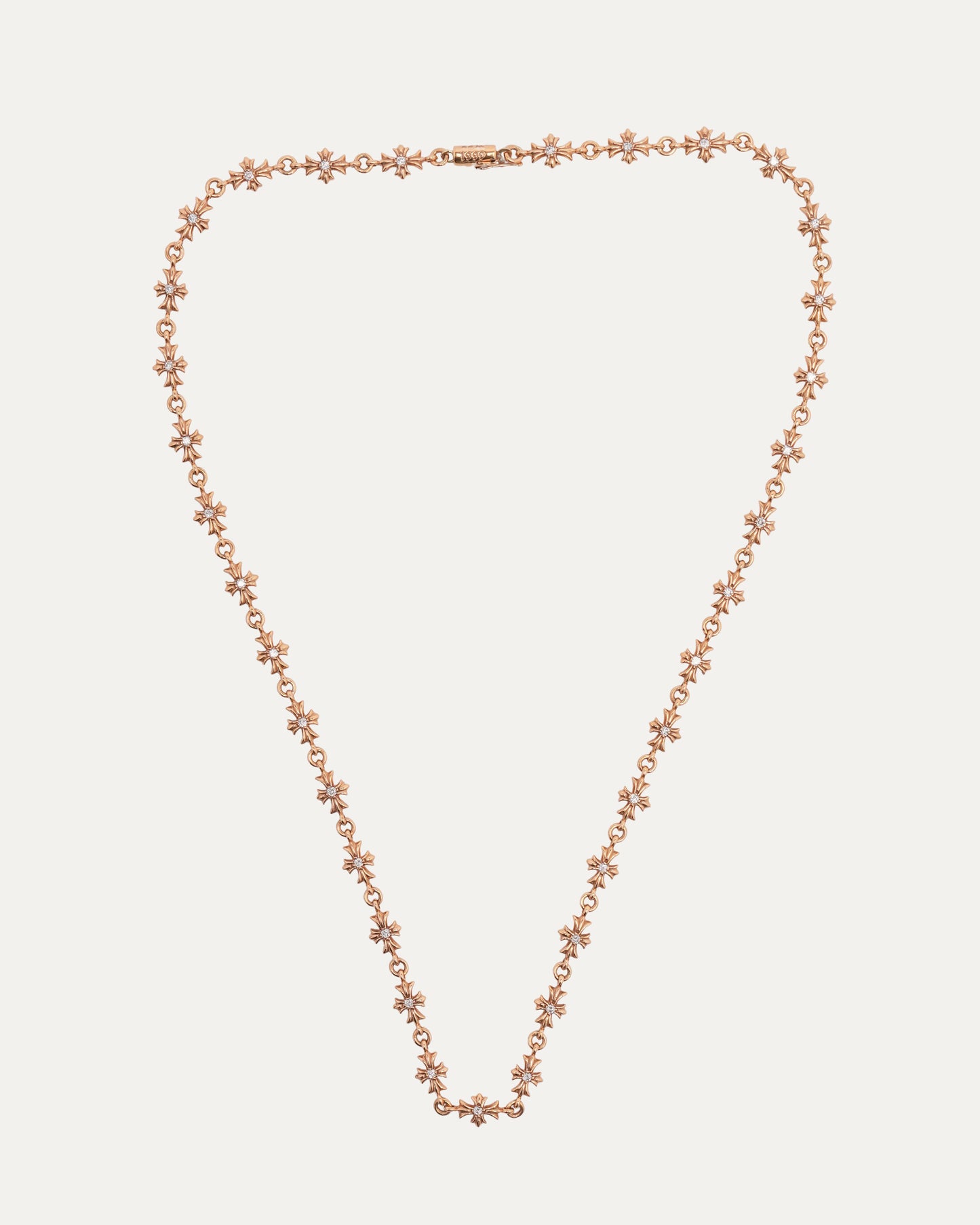 Gold & Diamond Tiny E Necklace