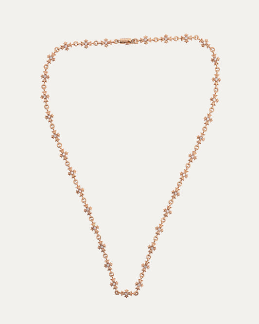 Gold & Diamond Tiny E Necklace