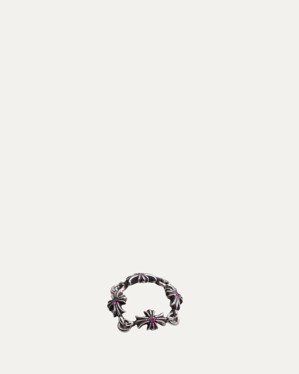 Pink Sapphire Tiny E Ring
