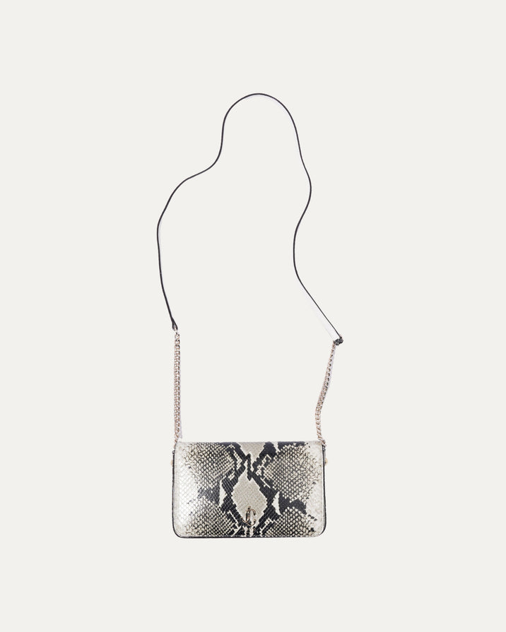 Snakeskin Printed Wallet On Chain