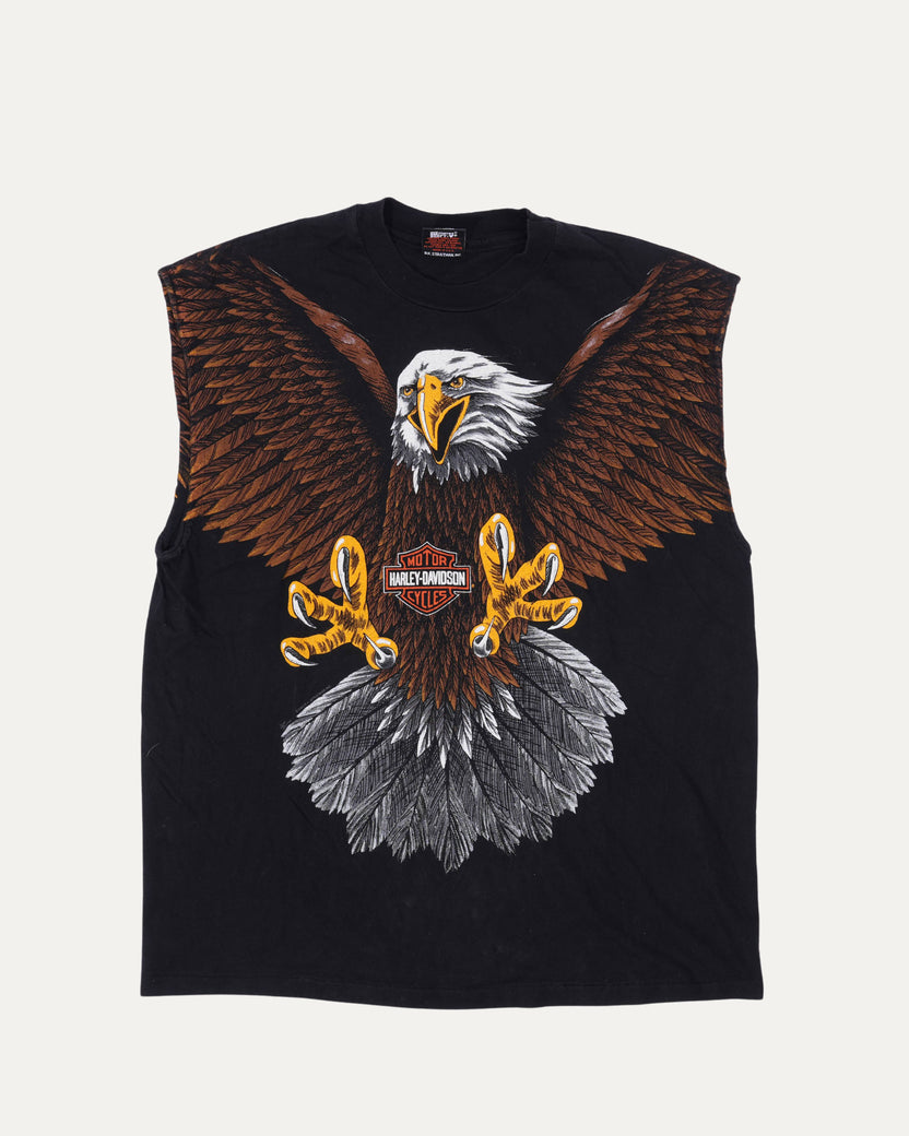 Harley Davidson Eagle Logo Sleeveless T-Shirt