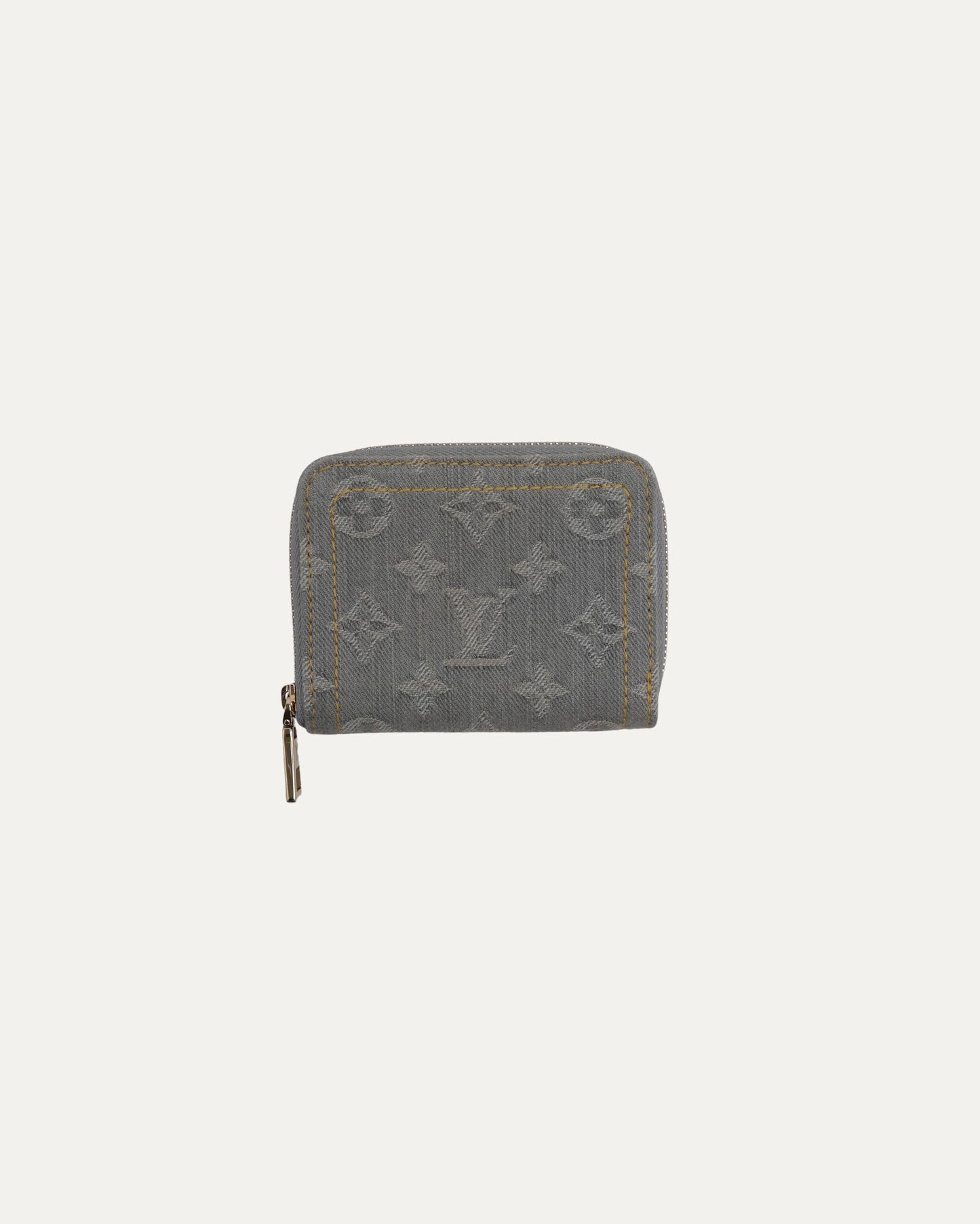 Denim Monogram Zippy Coin Purse