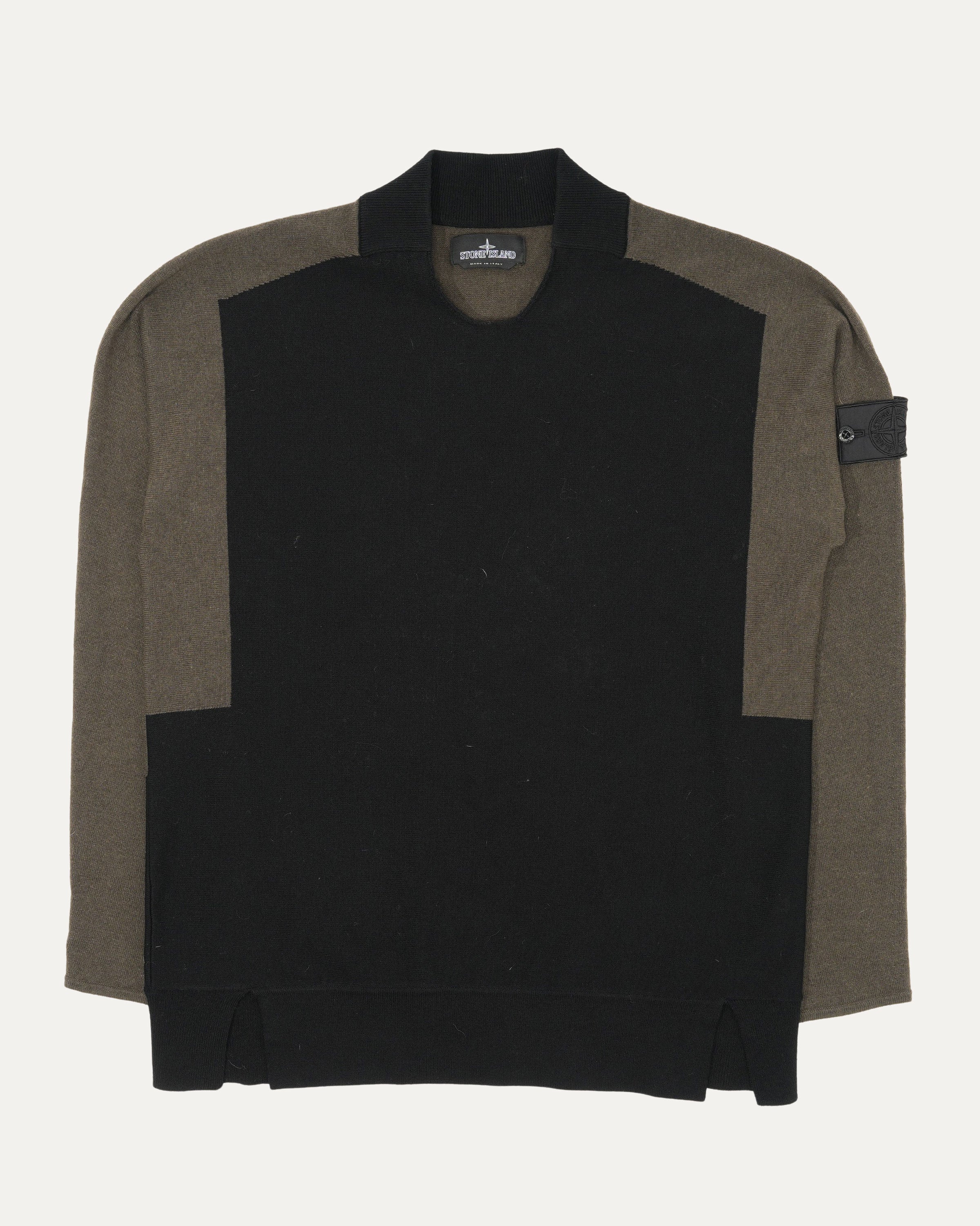 Shadow Project Two-Tone Knit Jumper