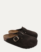Dagger Embellished Birkenstock Boston Suede Mule