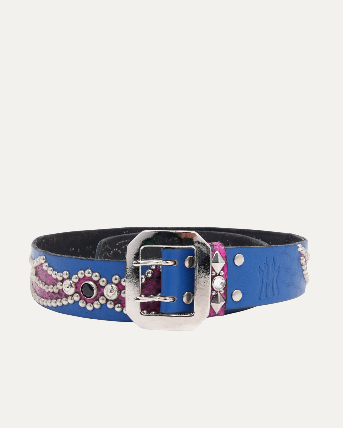Studded Snake Inlay Belt