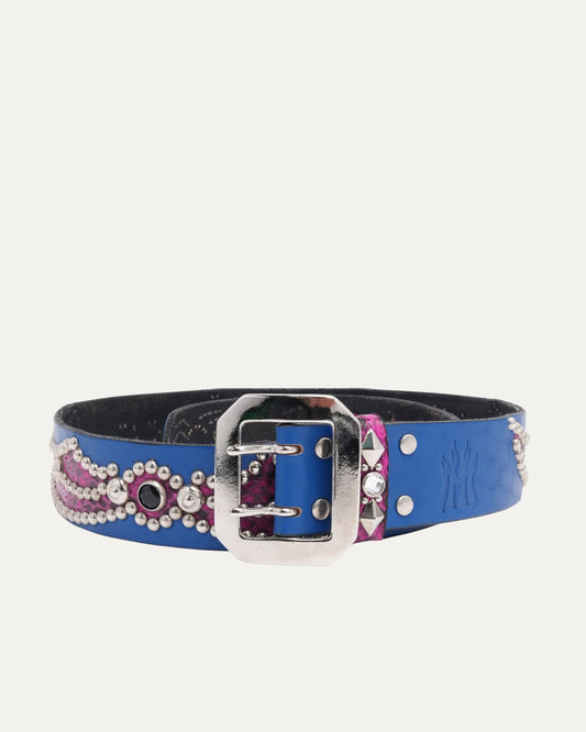 Studded Snake Inlay Belt