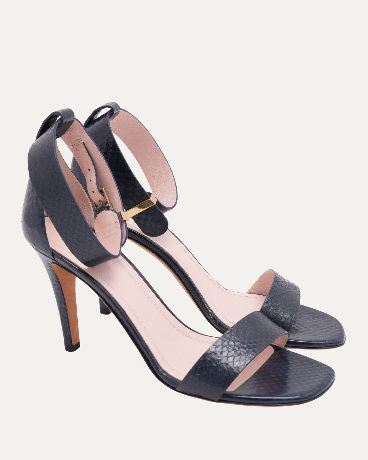 Python Stiletto Sandals