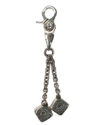 Silver Dice Keychain Clip