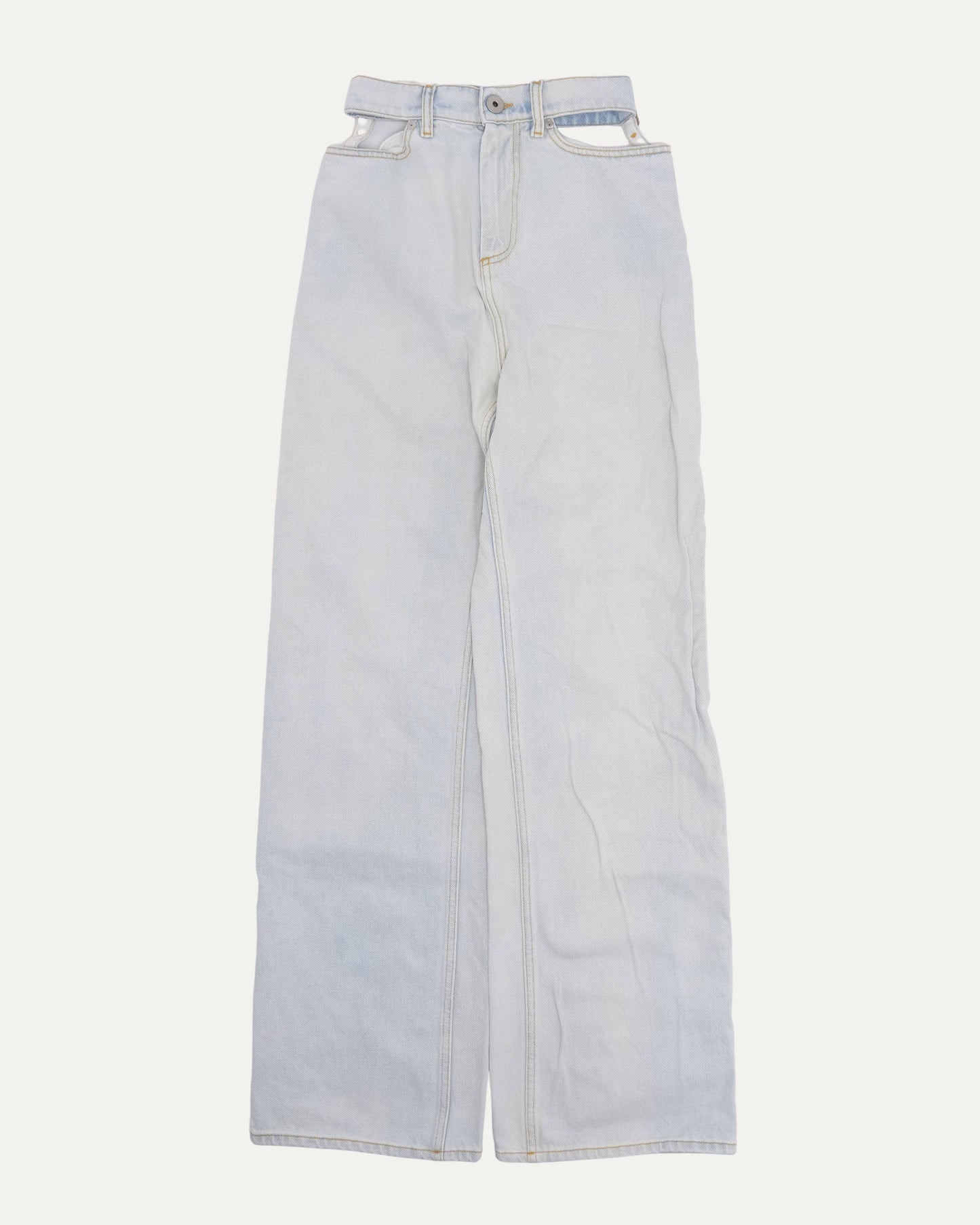 MM6 Cut Out Waistband Jeans