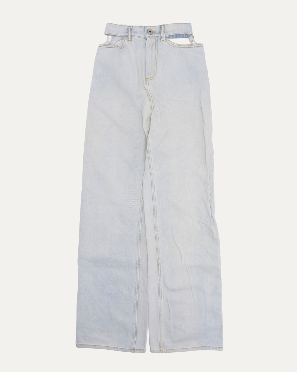 MM6 Cut Out Waistband Jeans