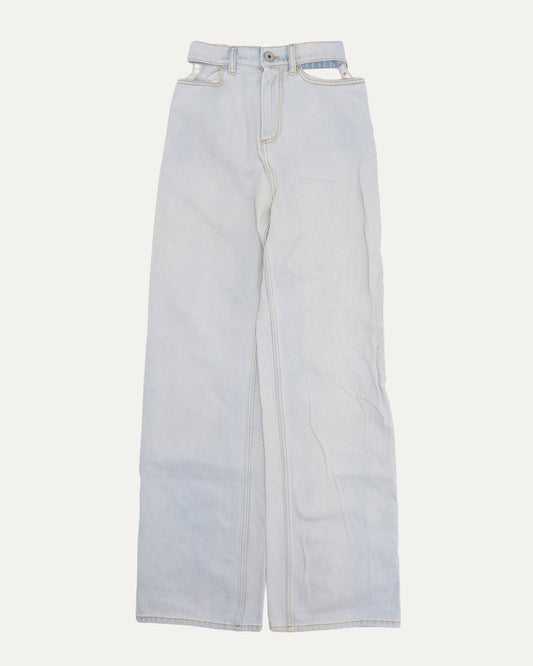 MM6 Cut Out Waistband Jeans