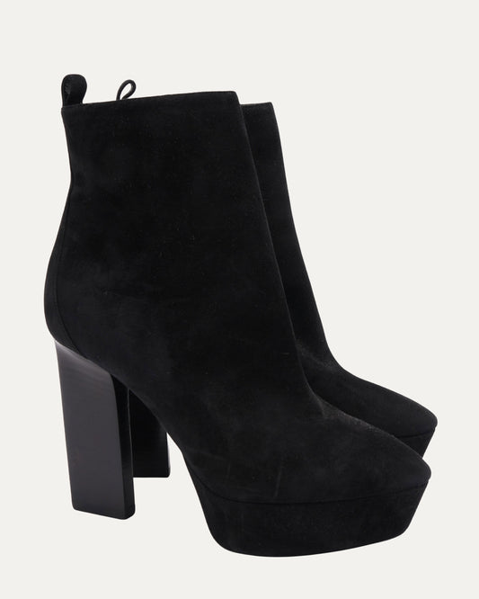 Suede Platform Vika Ankle Boots