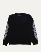 Life Sentence Floral Cross Embroidered Sweater