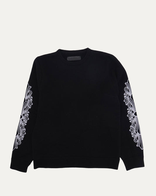Life Sentence Floral Cross Embroidered Sweater