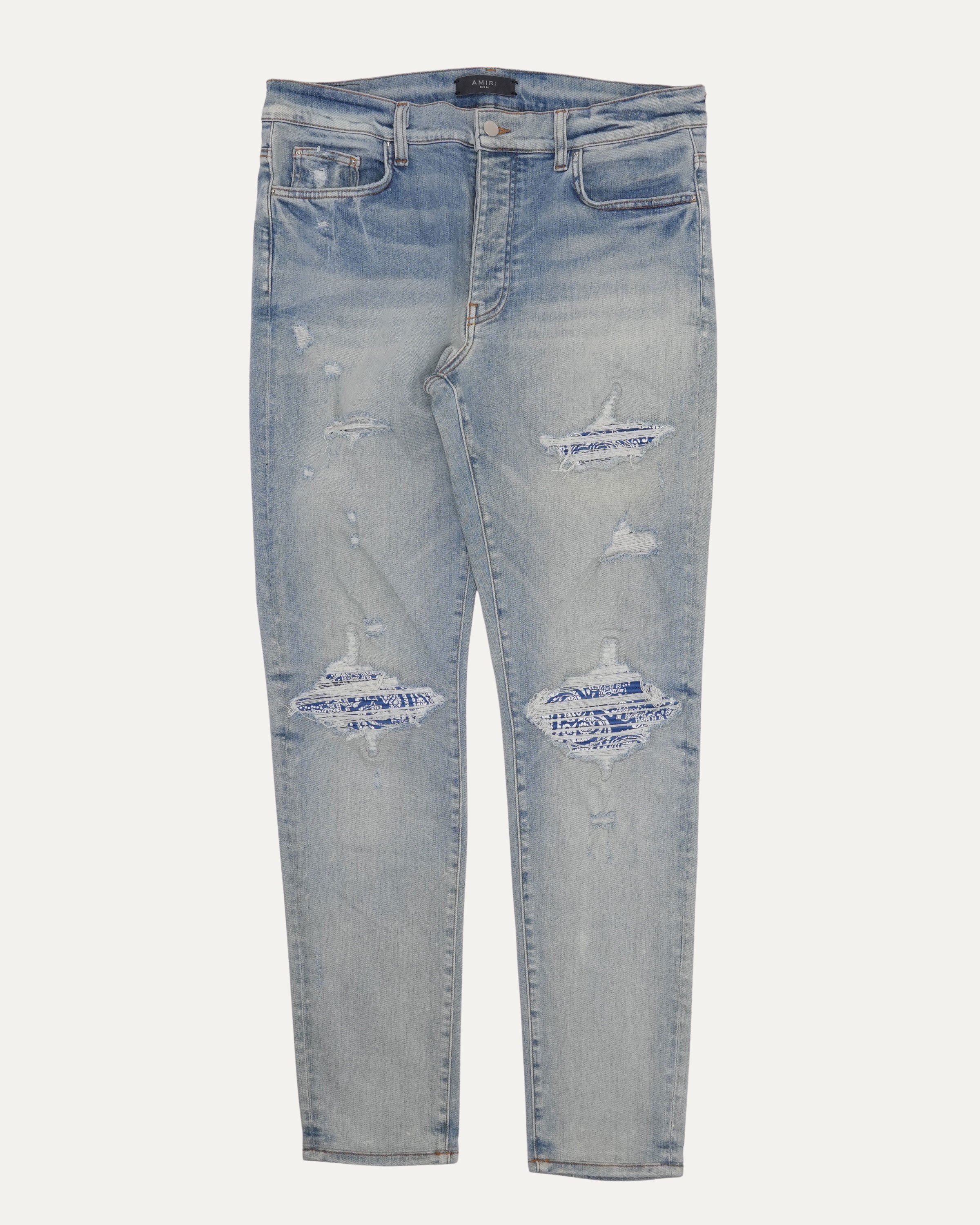 Amiri Paisley Repaired MX1 Jeans – Justin Reed