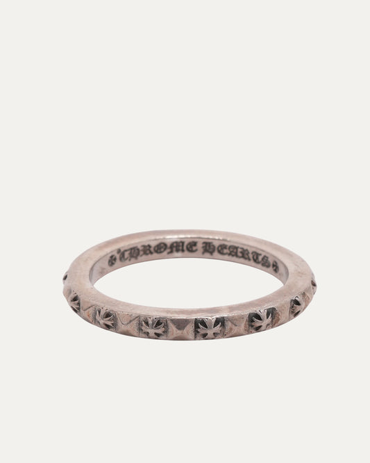 Thin True Fucking Punk Stud Plus Cross Ring