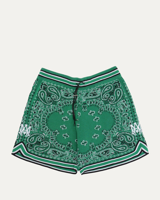 Cashmere Blend Bandana Shorts