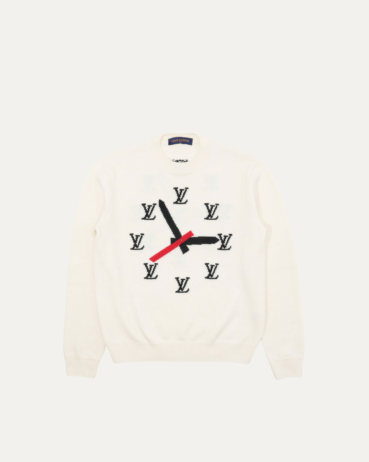 Clock Intarsia Sweater