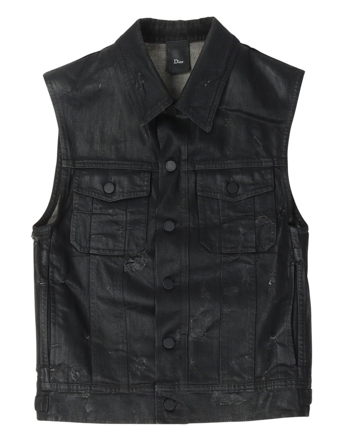 SS04 Waxed Denim Vest