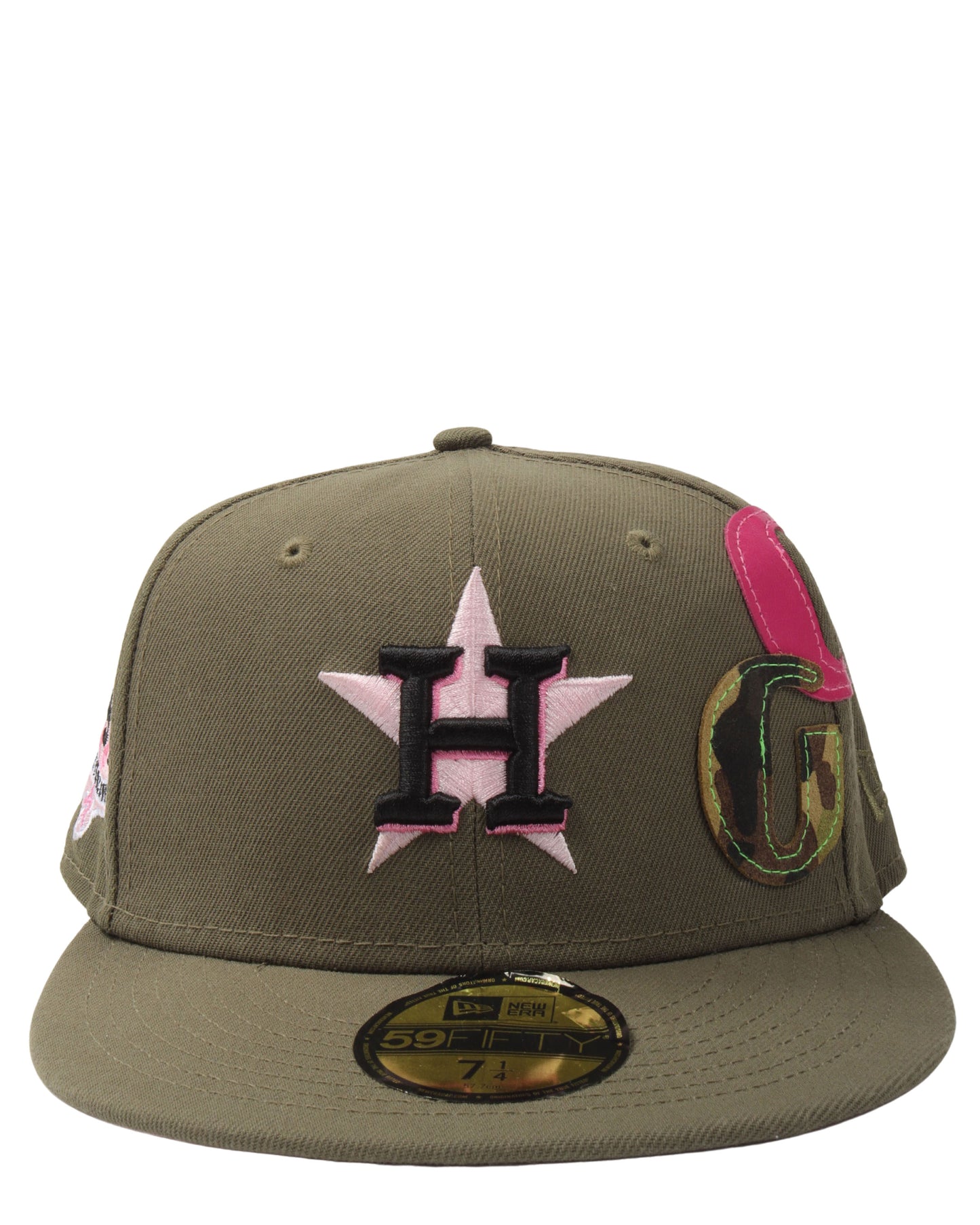 Houston Astros G Patch New Era Fitted Hat