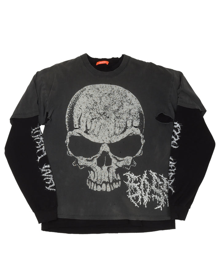 Justin Reed x Thrift Lord  T-Shirt Skull