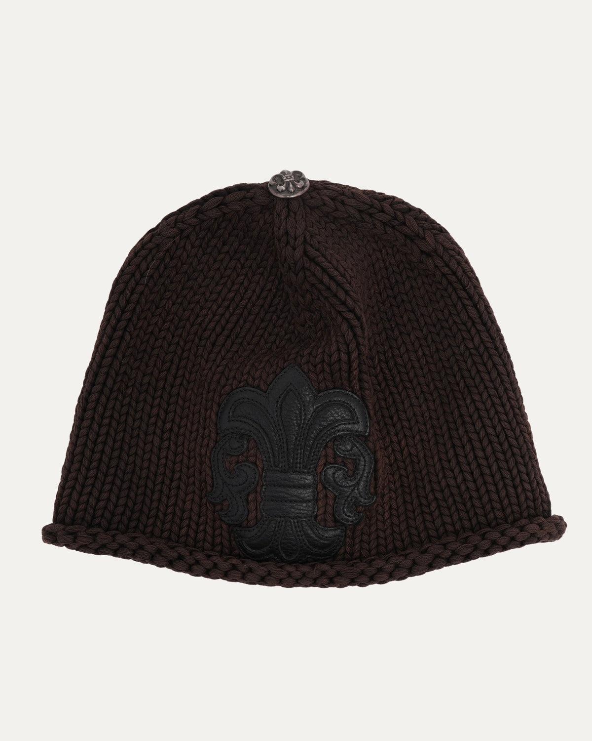 Fleur Patch Cashmere Beanie