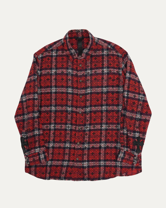 Cross Patch Loose Ends Flannel Shirt