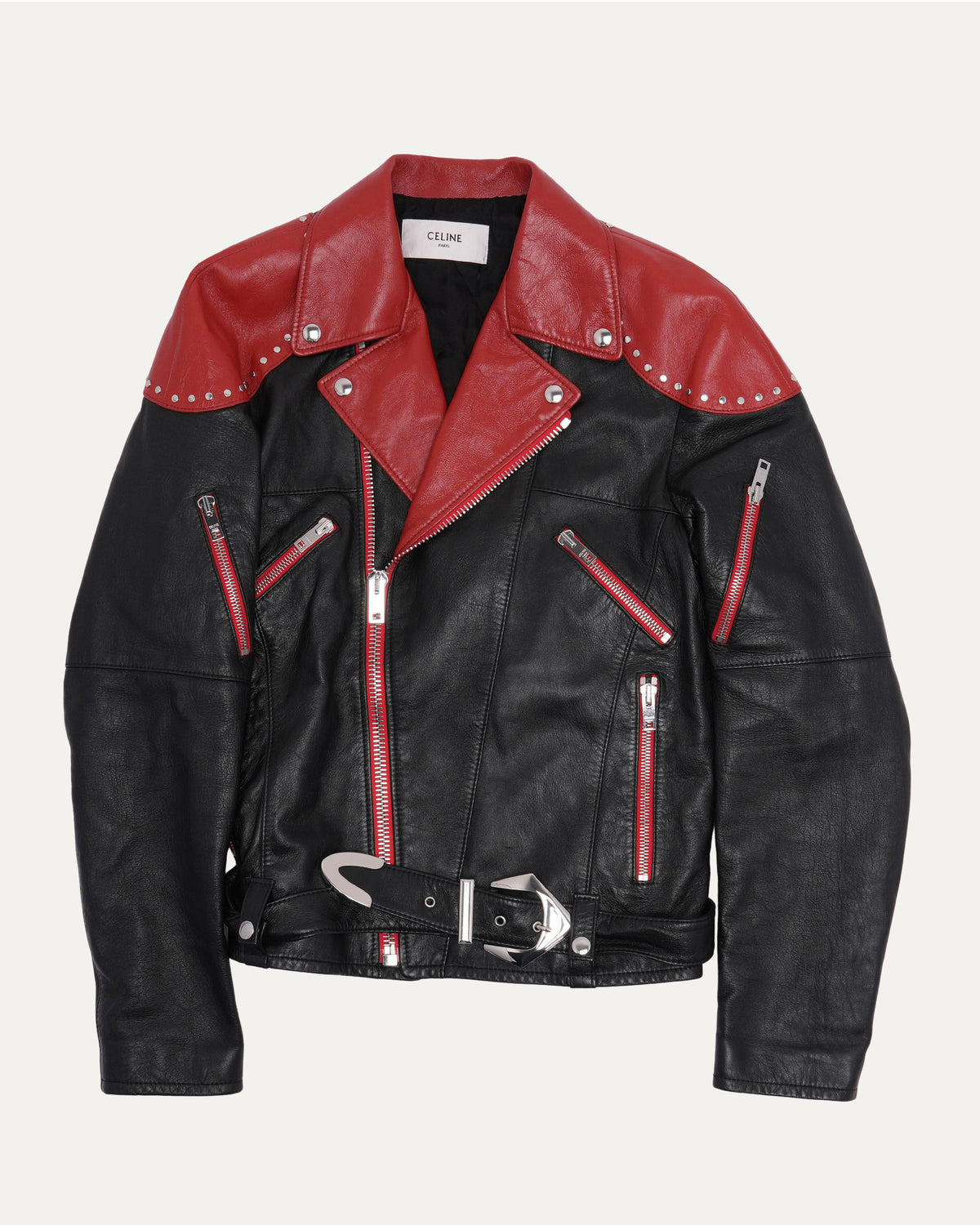 FW20 Loose Fit Studded Leather Jacket