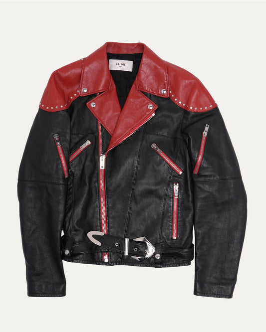 FW20 Loose Fit Studded Leather Jacket