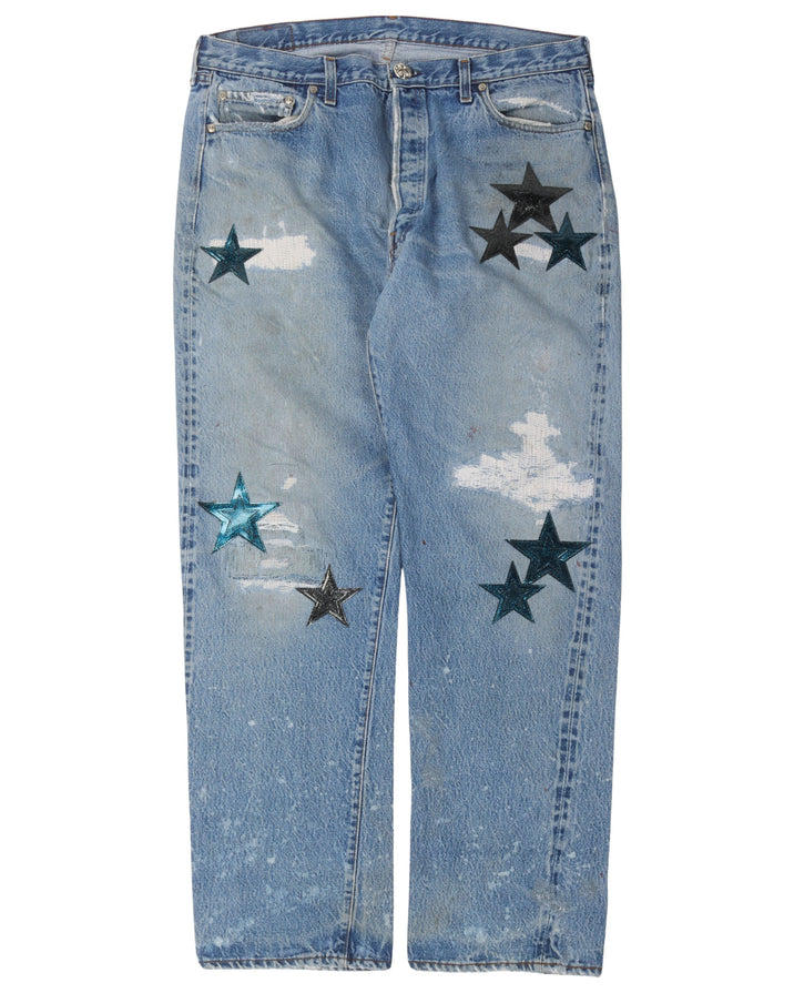 St. Barth Exclusive Levi's Star Patch Jeans