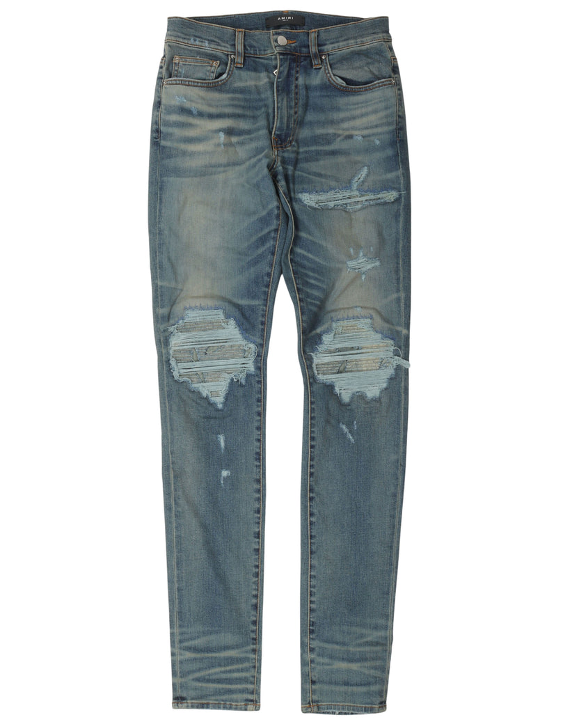 Knee Rip Sand Fade Jeans