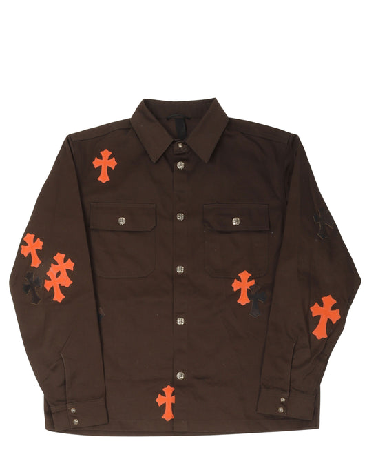 Cross Patch Work Dog Shirt