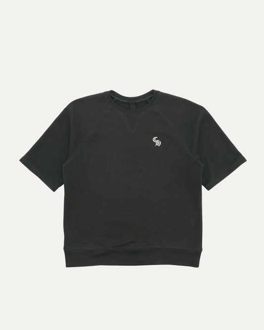 Embroidered Short Sleeve Crewneck Sweatshirt