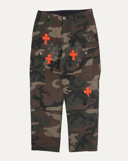 Cross Patch Camouflage Cargo Pants