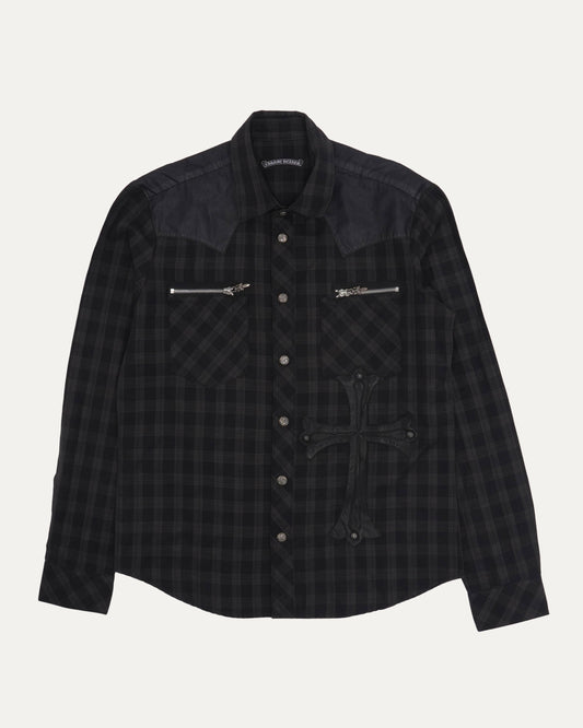 Cross Patch Flannel Shirt