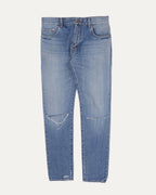 Distressed Slim Leg Jeans