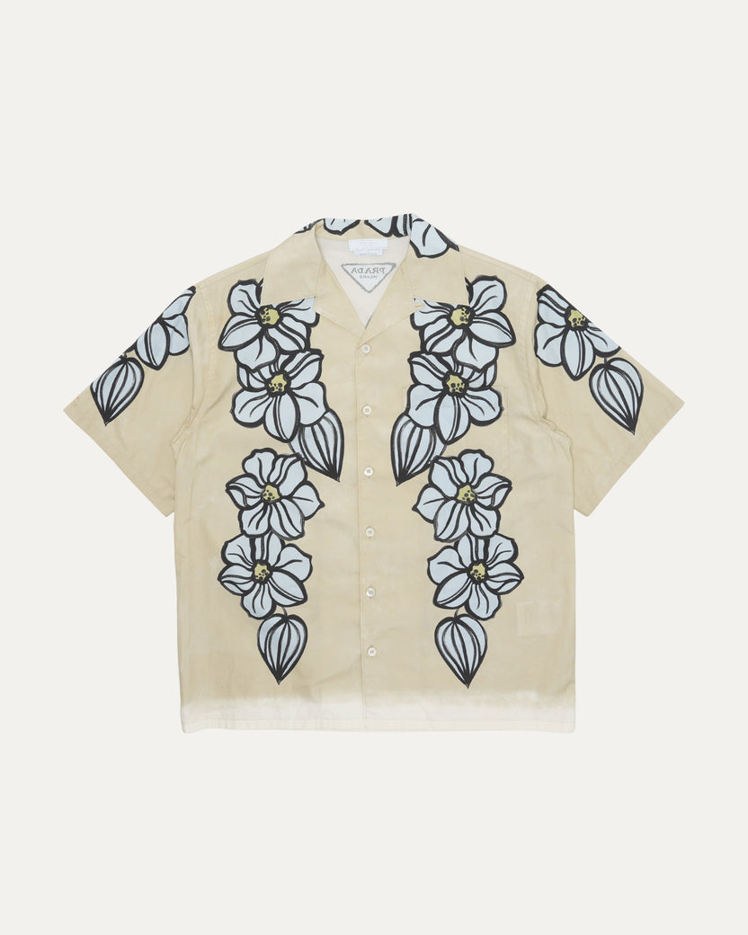 Floral Print Camp Collar Shirt