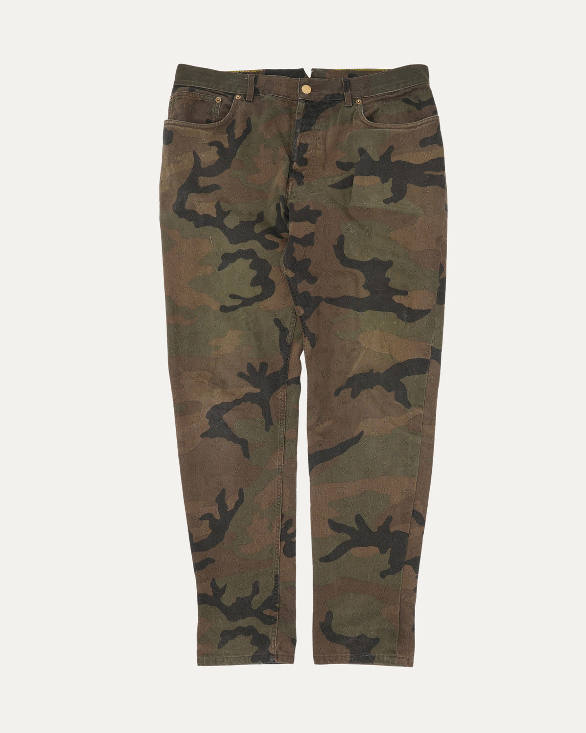 Supreme Jacquard Camouflage Monogram Jeans