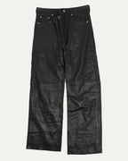 Geth Leather Wide Leg Pants